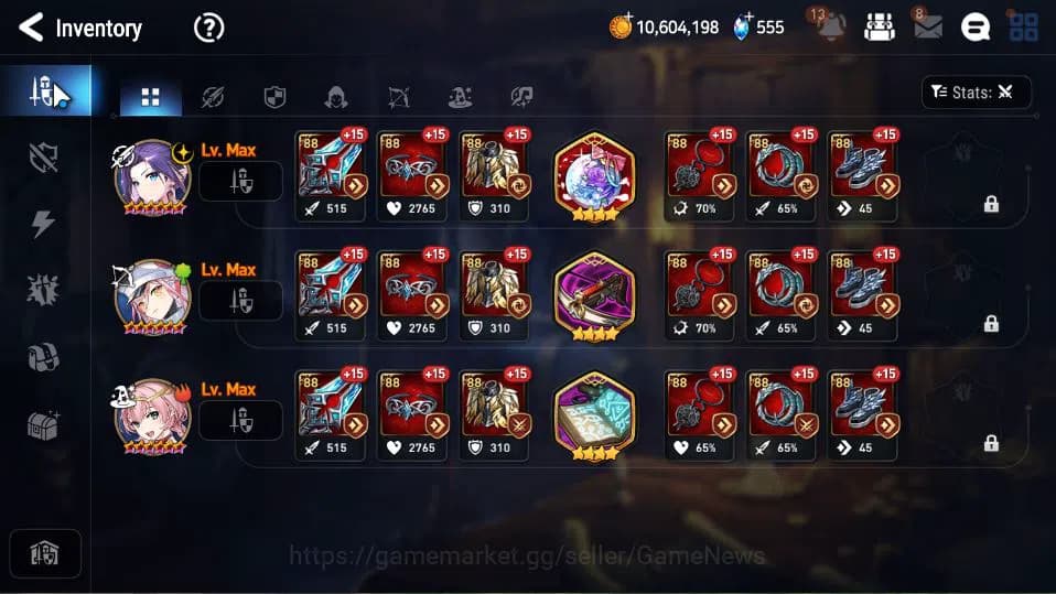 Epic Seven Accounts GLOBAL Unverif|New Era|3 ML(NM Luna,SE Celine,SB A image 13