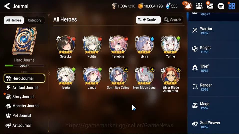 Epic Seven Accounts GLOBAL Unverif|New Era|3 ML(NM Luna,SE Celine,SB A image 15