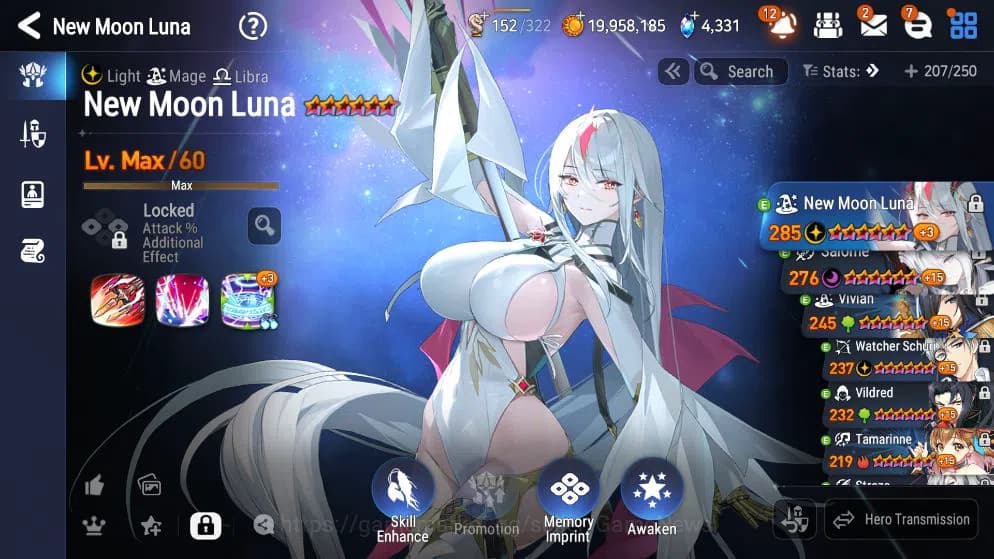 Epic Seven Accounts GLOBAL UNVERIF|NewEra|13ML(Salome,NM Luna,RO Light image 2