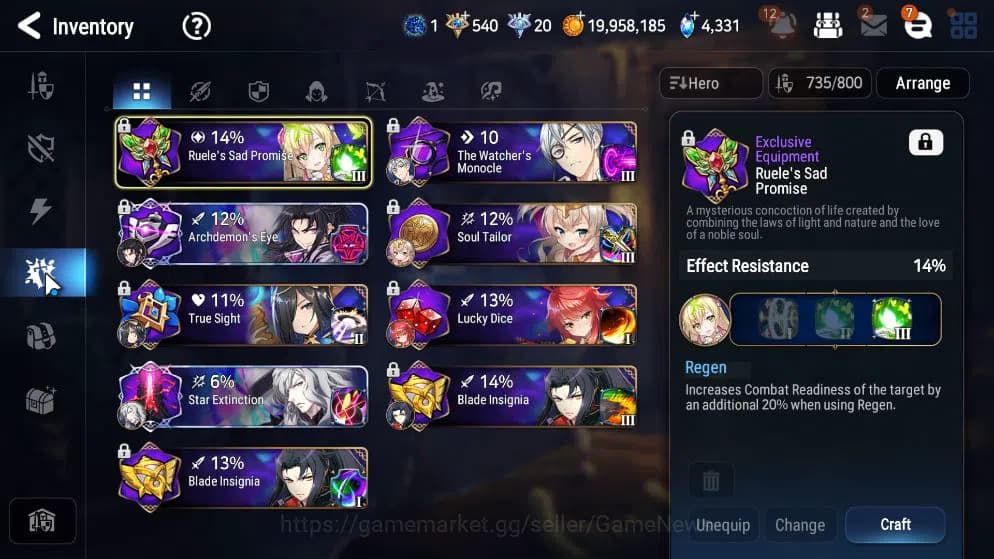 Epic Seven Accounts GLOBAL UNVERIF|NewEra|13ML(Salome,NM Luna,RO Light image 5