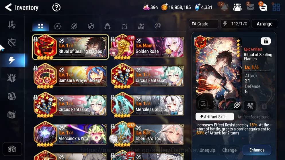 Epic Seven Accounts GLOBAL UNVERIF|NewEra|13ML(Salome,NM Luna,RO Light image 6