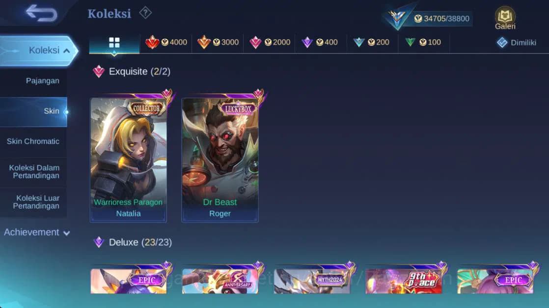 Mobile Legends: Bang Bang Accounts Global,Skin 153,Hero 101,LB rger,vnm Grock,saber J image 19