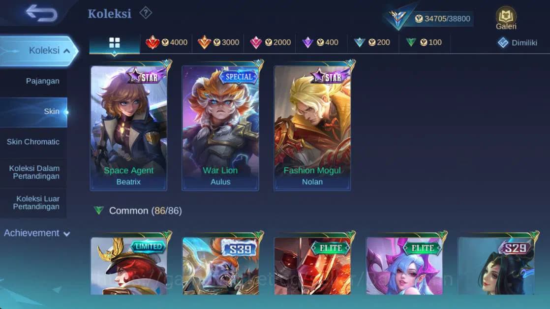 Mobile Legends: Bang Bang Accounts Global,Skin 153,Hero 101,LB rger,vnm Grock,saber J image 5