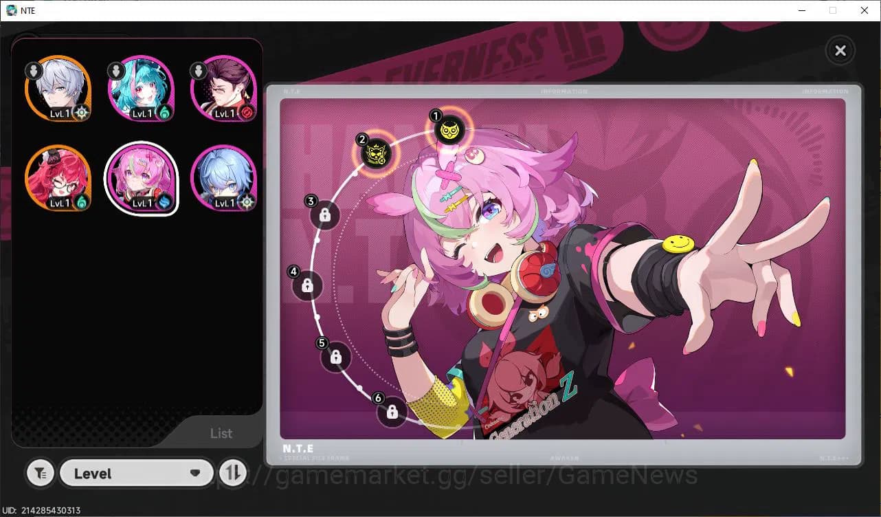 Neverness to Everness Accounts GLOBAL EU|HL 3|1 SSR Nanally |4 SR [Haniel A2,Adle image 5