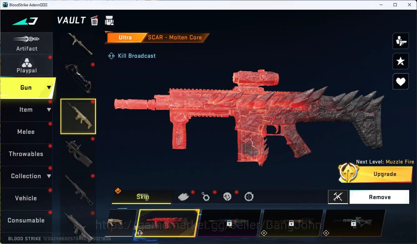Blood Strike Accounts ASIA|ETERNAL=AUG(LVL1)|EVOLVED FAL|LIMITED=RPK|ULT image 12