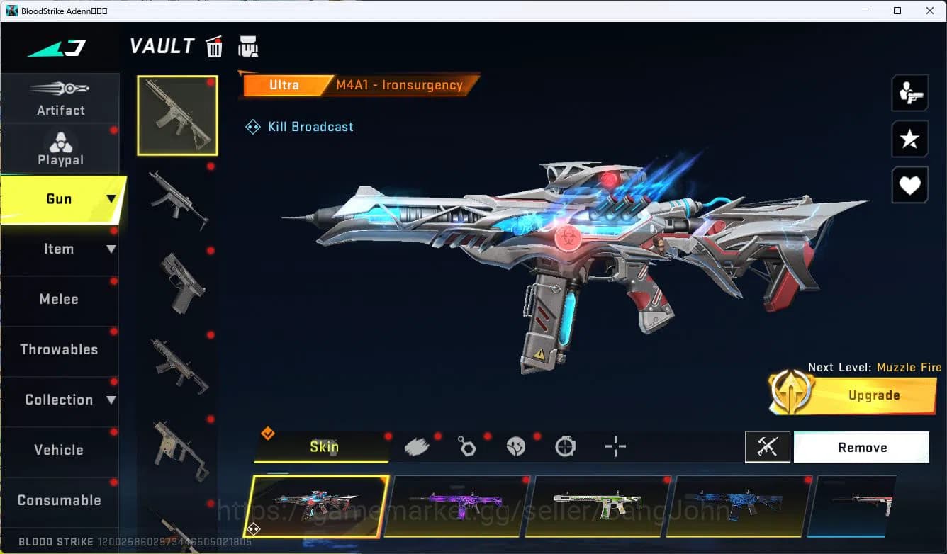 Blood Strike Accounts ASIA|ETERNAL=AUG(LVL1)|EVOLVED FAL|LIMITED=RPK|ULT image 17
