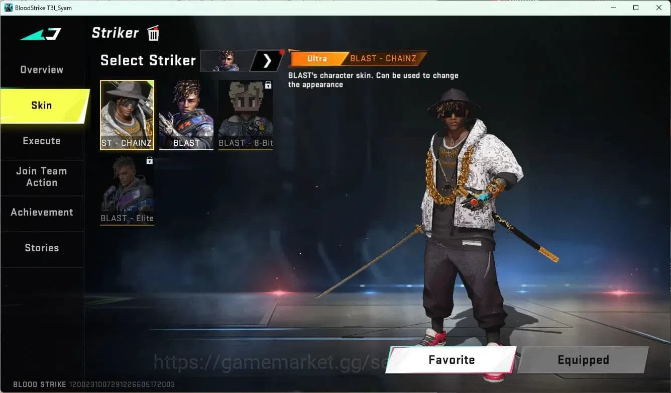 Blood Strike Accounts ASIA | Eternal ZERO-Odashadow | Legendary Katana-R image 3