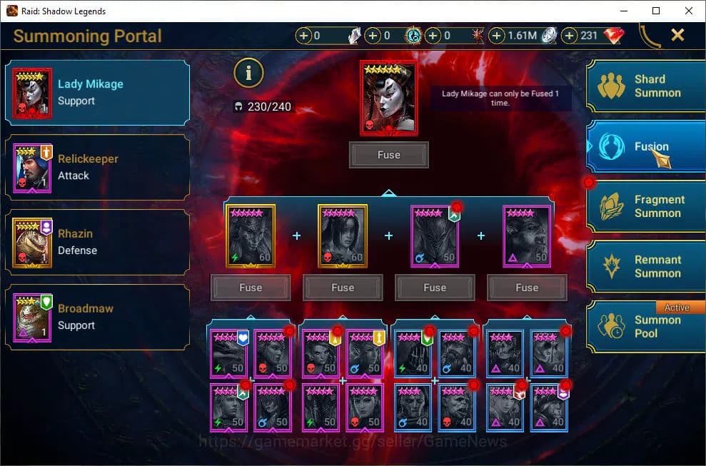 Raid: Shadow Legends Accounts Lv46 1,3M Power|1 Mythic(Siegfrund)|27 Legend(Ninj image 11