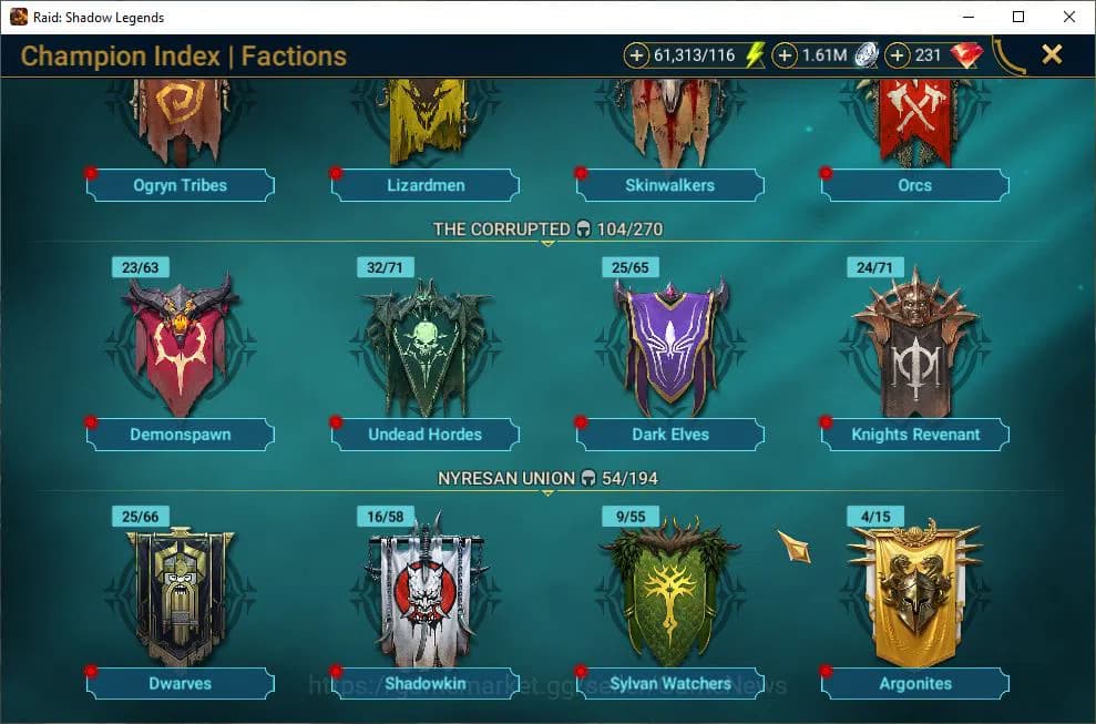 Raid: Shadow Legends Accounts Lv46 1,3M Power|1 Mythic(Siegfrund)|27 Legend(Ninj image 3
