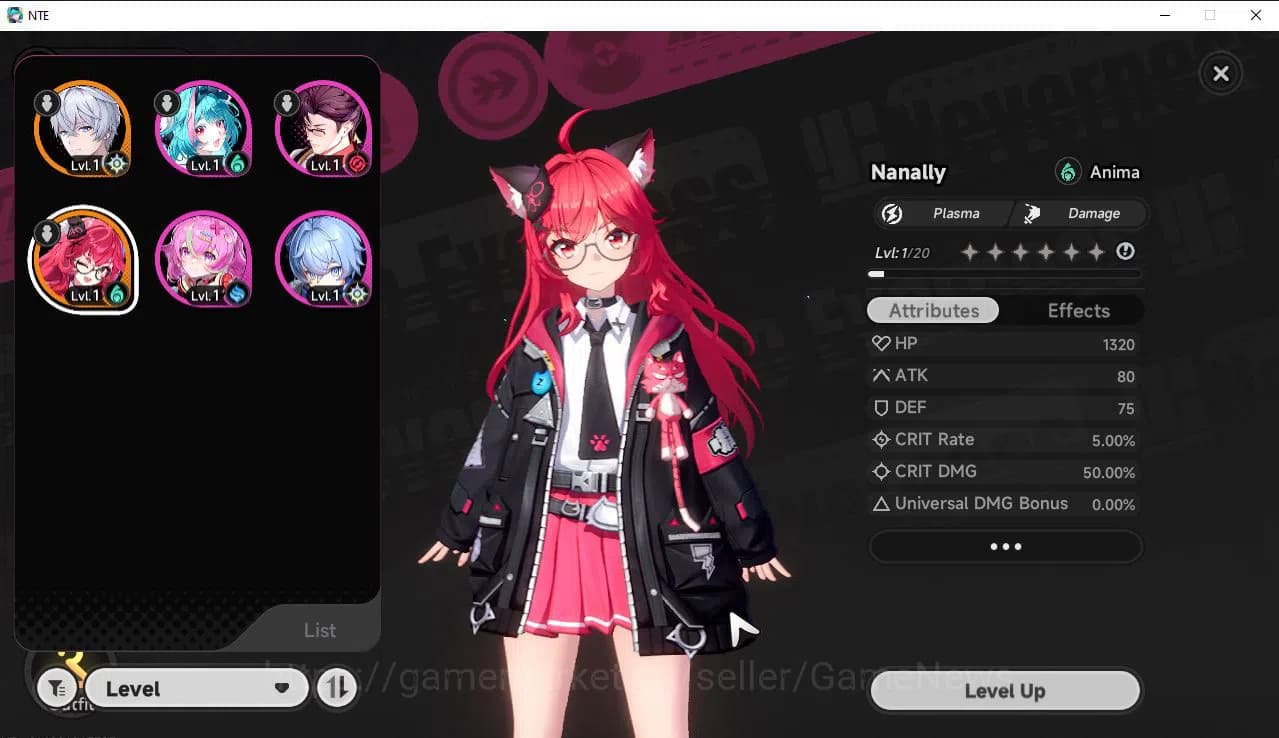 Neverness to Everness Accounts GLOBAL EU|HL 5|1 SSR Limited Nanally + 1 S Arc|4 S image 1