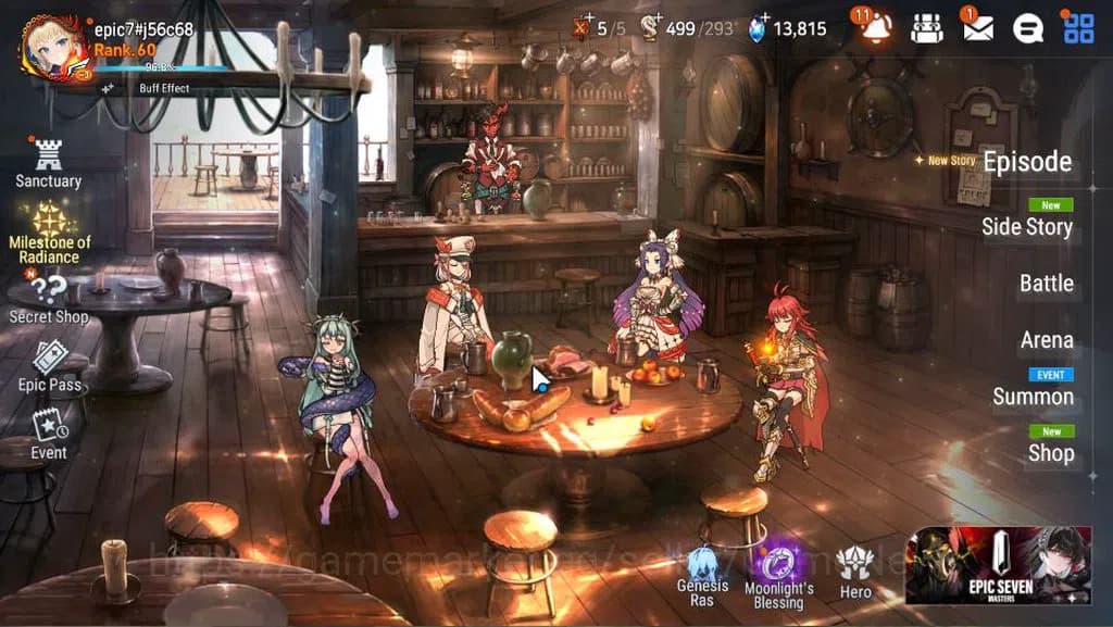 Epic Seven Accounts GLOBAL Unverif|New Era|12 ML(Salome,BArunka,LOTSca image 1