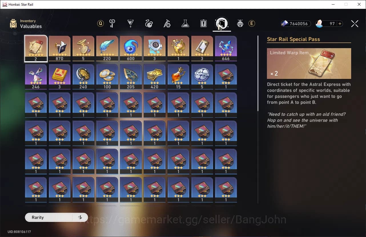 Honkai Star Rail Accounts ASIA|TL 68|11 limit|Firefly,YaoGuang,Acheron,TheHe image 9