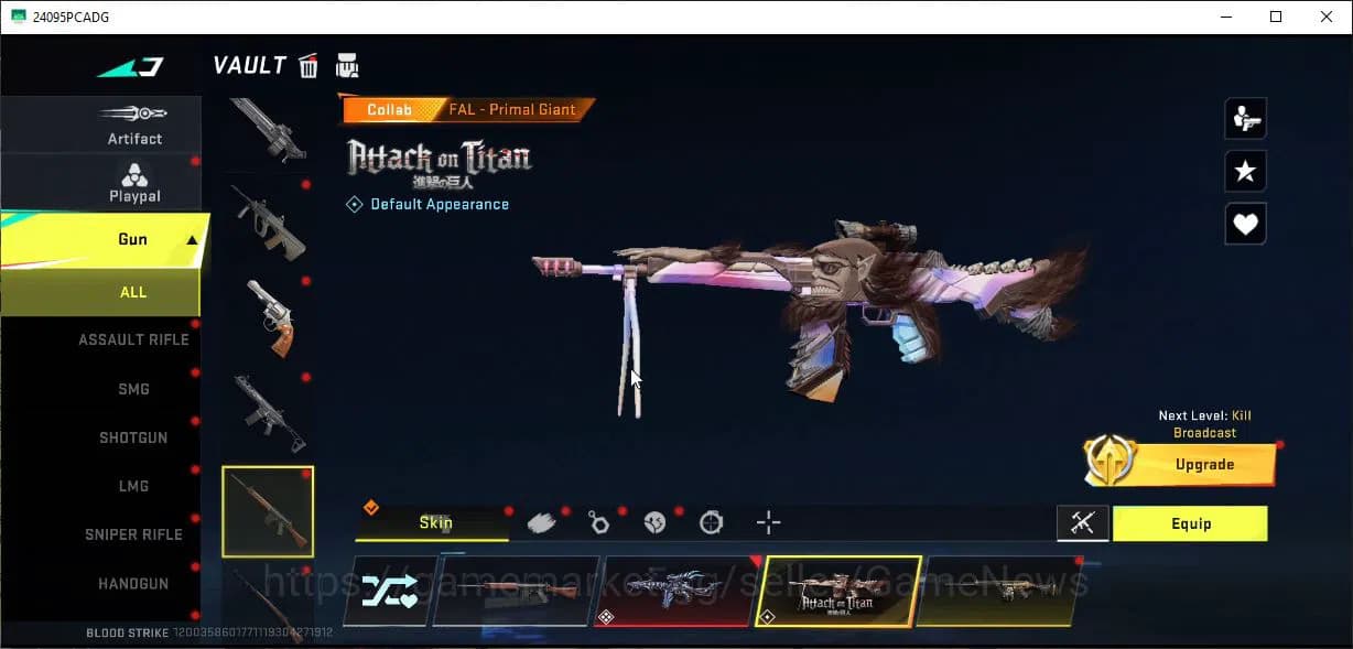 Blood Strike Accounts ASIA|EVO(FAL)+2Mele(Starfall,Butterfly)+Colab AOT( image 11