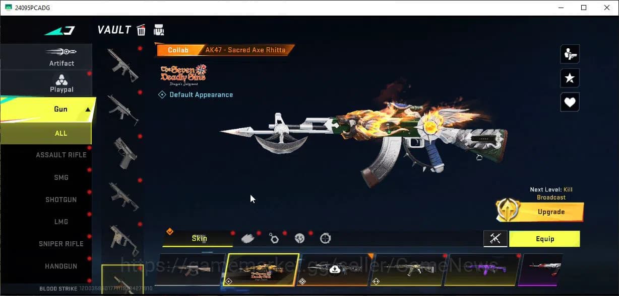 Blood Strike Accounts ASIA|EVO(FAL)+2Mele(Starfall,Butterfly)+Colab AOT( image 13