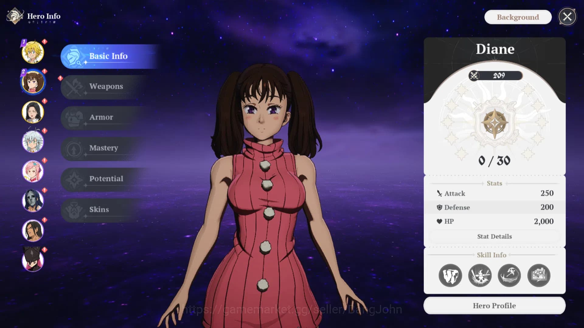 The Seven Deadly Sins: Origin Accounts EUROPE | Fresh Starter Lvl 2 |3 SSR| Meliodas, Dia image 10