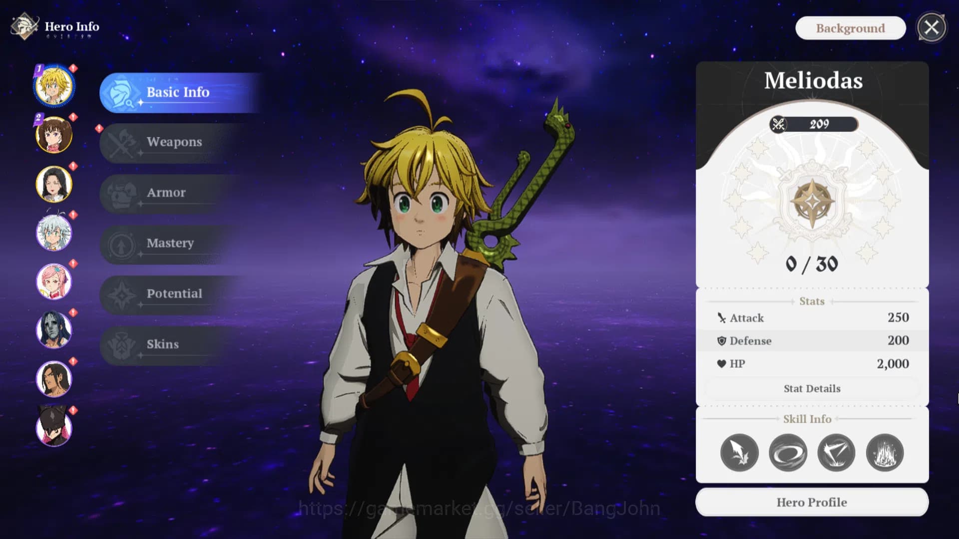 The Seven Deadly Sins: Origin Accounts EUROPE | Fresh Starter Lvl 2 |3 SSR| Meliodas, Dia image 11