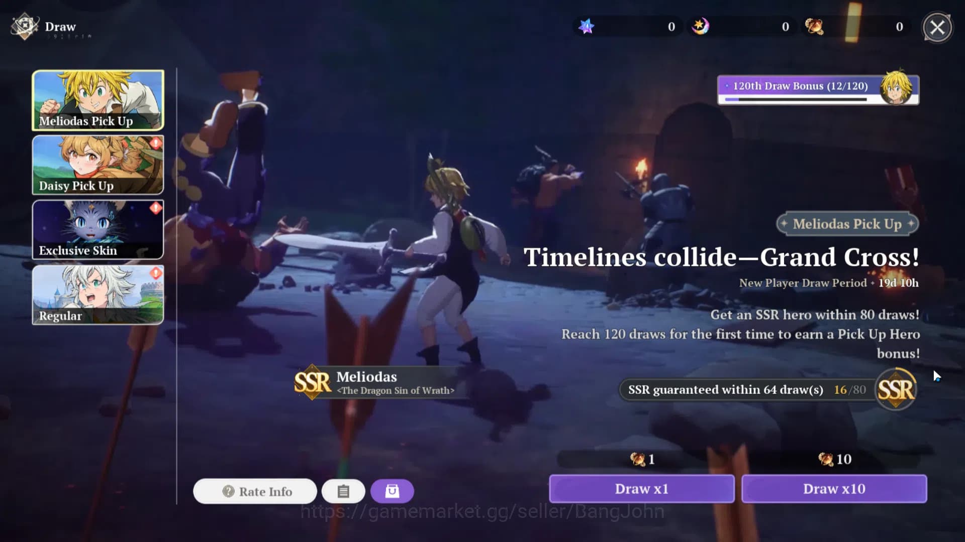 The Seven Deadly Sins: Origin Accounts EUROPE | Fresh Starter Lvl 2 |3 SSR| Meliodas, Dia image 5