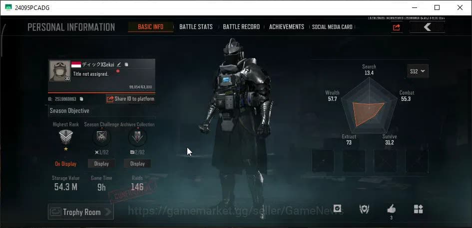 Arena Breakout Accounts MOBILE Lv30|SV 54M|CV 10M|Knight EL Cid|AK102 Graf image 10