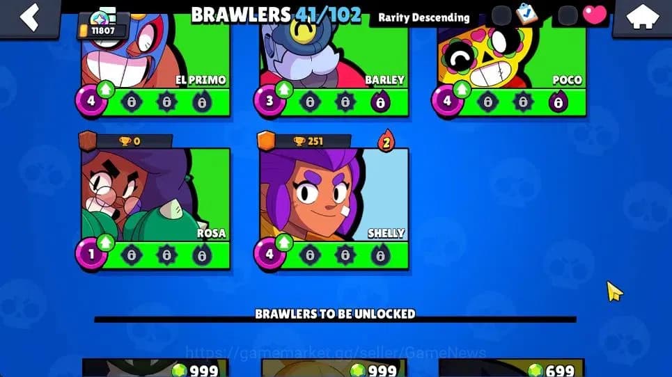 Brawl Stars Accounts 11807 Trophy|41 Brawlers 3 Max|2 Legend [Spike,Cor image 16