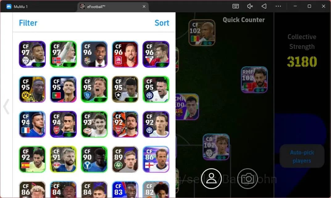 eFootball Accounts Power 3180 | Luis Suarez Epic,Shinji Kagawa Epic,B image 12