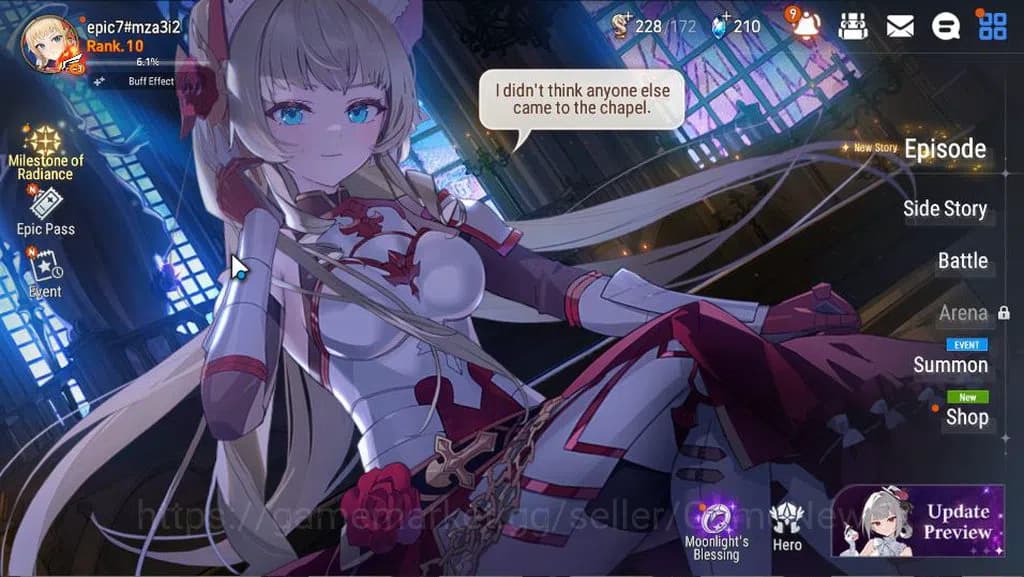 Epic Seven Accounts GLOBAL Unverif|New Era|3 ML(Salome, EW Ludwig, BHw image 1