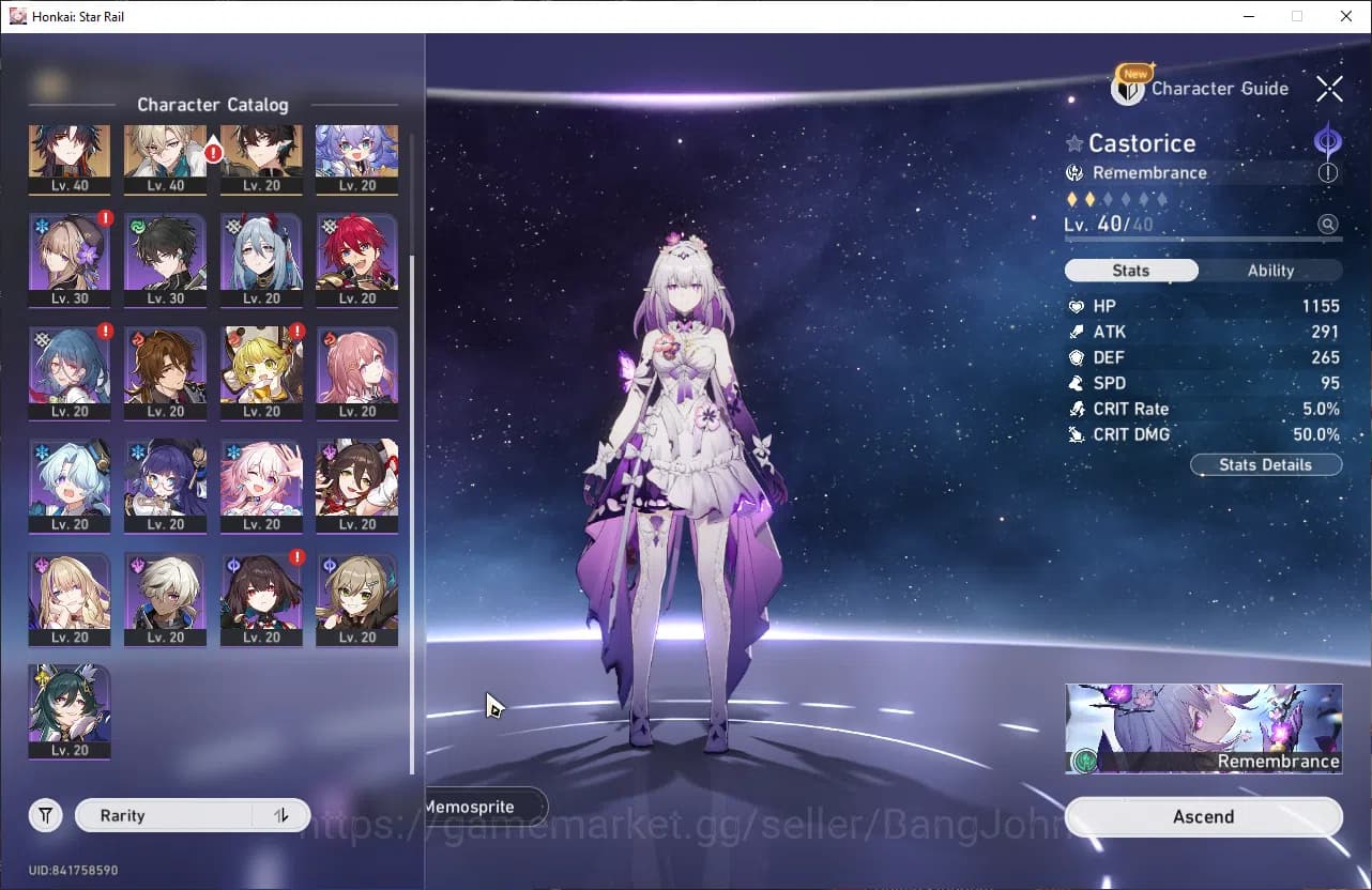 Honkai Star Rail Accounts ASIA | TL 25 | 5 LIMIT | CASTORICE SIGN | M7 EVERN image 11