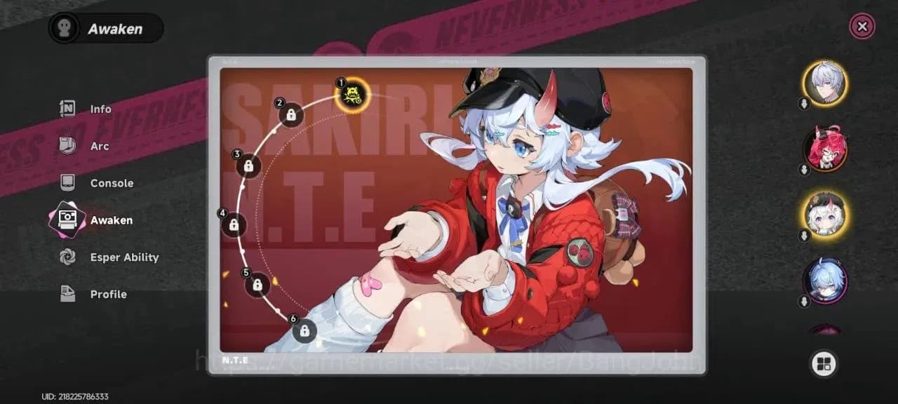 Neverness to Everness Accounts EU | Starter Lv 8 | 1 SSR (Sakiri)+ 7 SR + Glider image 10