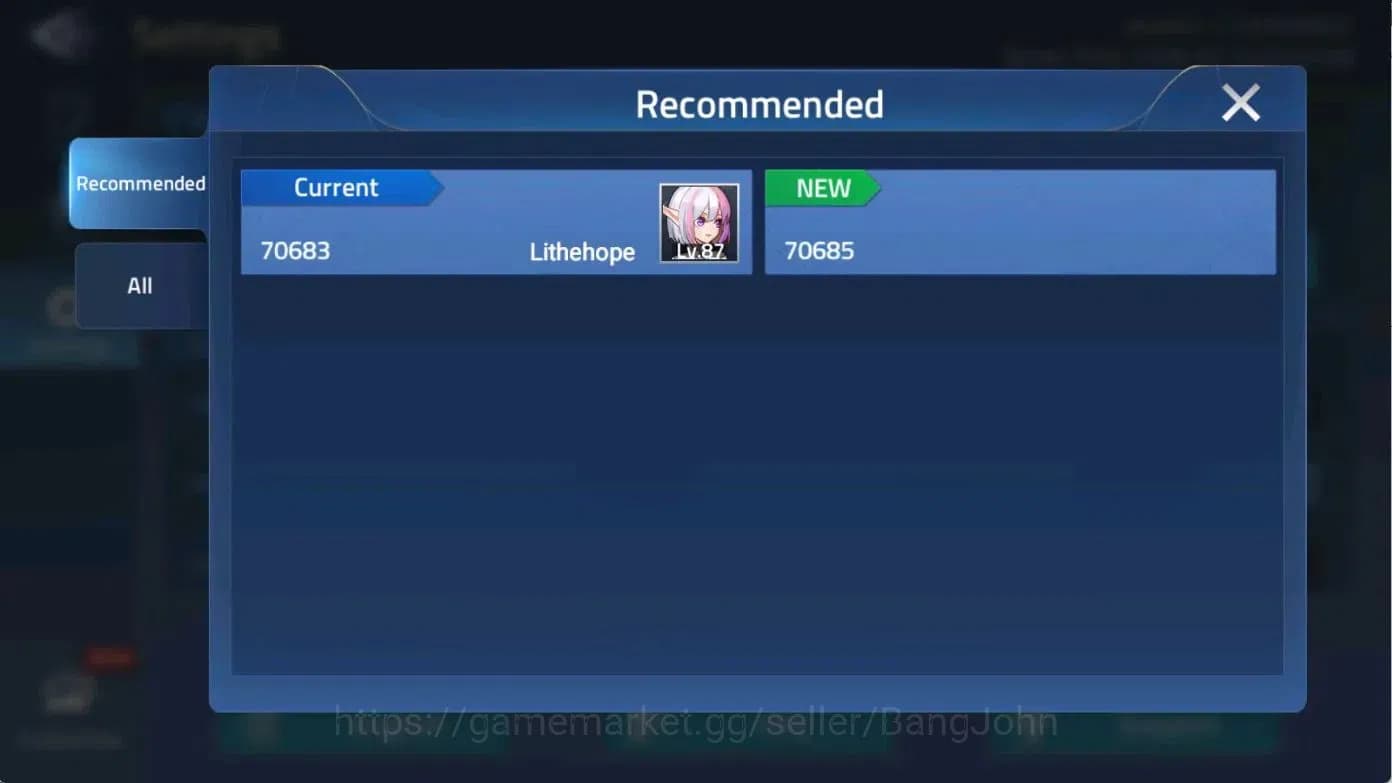 Mobile Legends: Adventure Accounts SERVER 70683|LVL 87|12639K POWER| 5 AWAKEN | 1UR H image 10