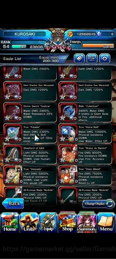 Grand Summoners Accounts Global|Rank 54|17 Ascend+3 TW|[Chloe,Accelerator,I image 10