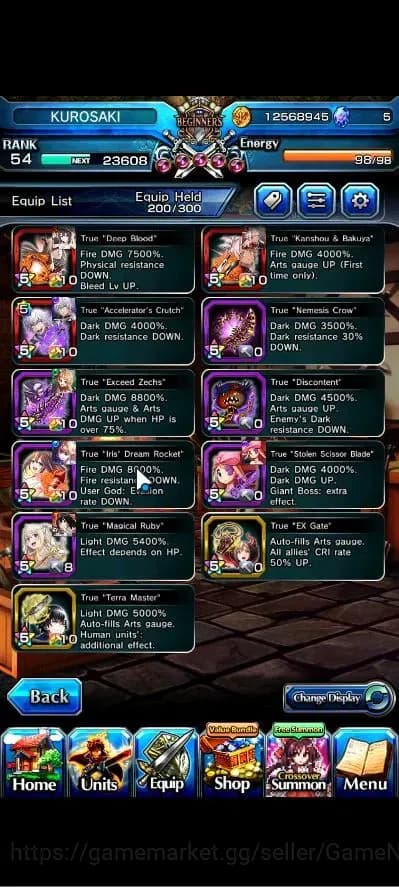 Grand Summoners Accounts Global|Rank 54|17 Ascend+3 TW|[Chloe,Accelerator,I image 6