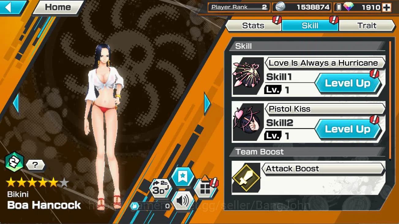 One Piece Bounty Rush Accounts GLOBAL | ex 1, st ethan baron, bikini hancock, van image 3