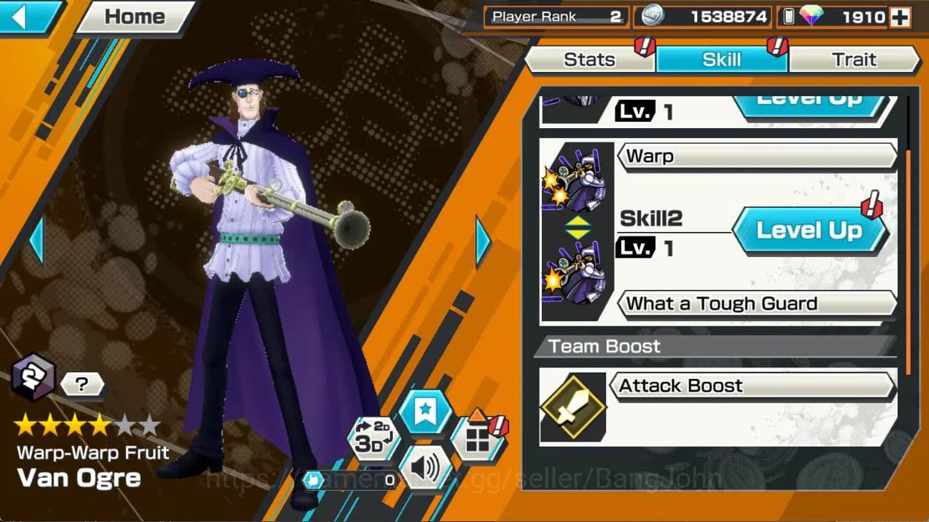 One Piece Bounty Rush Accounts GLOBAL | ex 1, st ethan baron, bikini hancock, van image 4