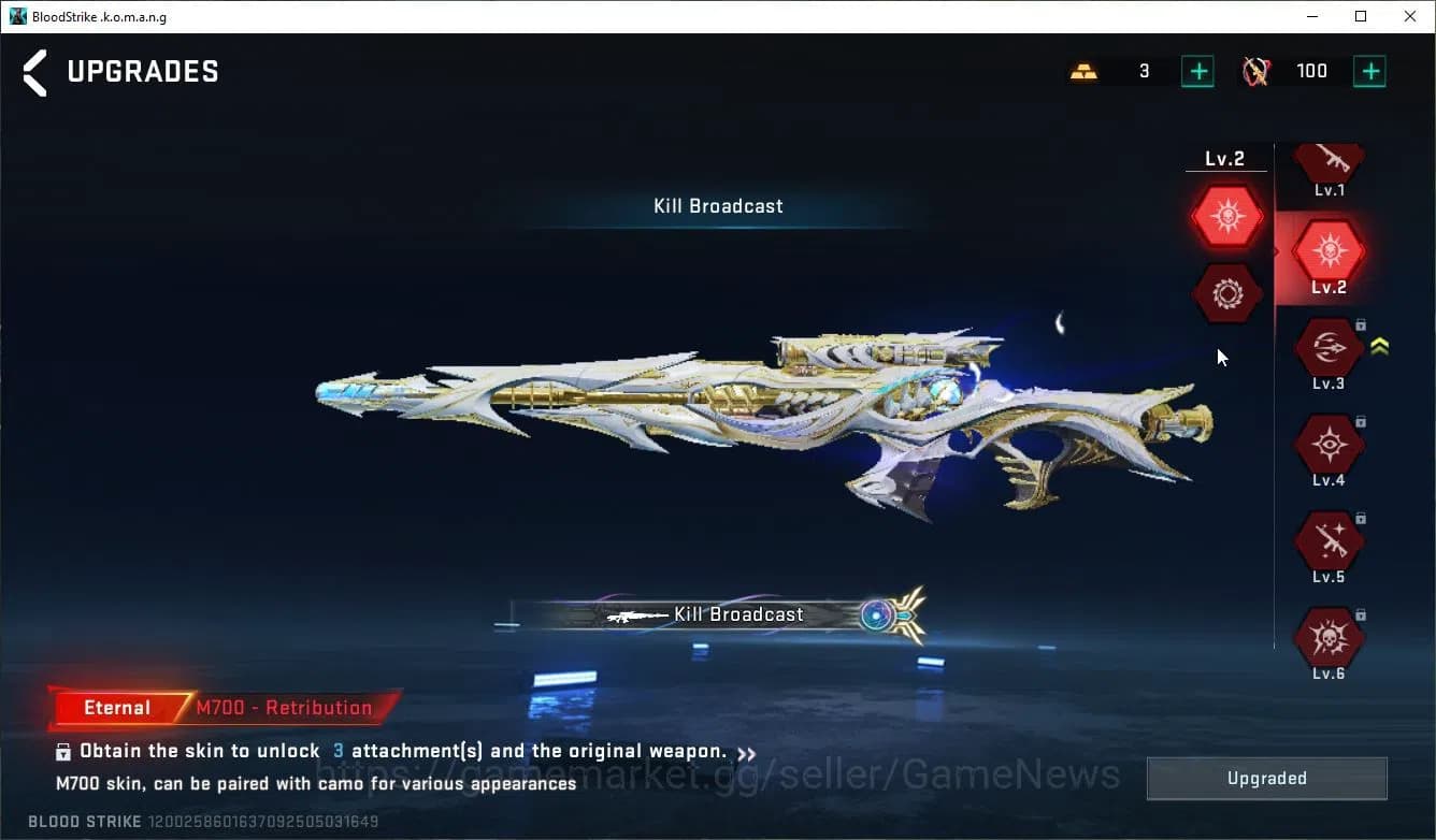 Blood Strike Accounts ASIA|ETERNAL[Lv4 UMP45,(lv3 M4A1,Vector,AK47)(Lv2 image 13