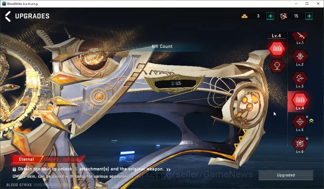 Blood Strike Accounts ASIA|ETERNAL[Lv4 UMP45,(lv3 M4A1,Vector,AK47)(Lv2 image 20