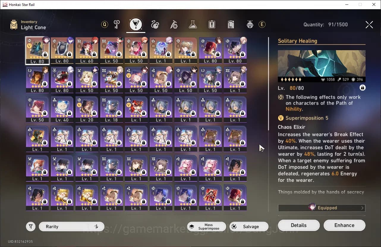 Honkai Star Rail Accounts ASIA | TL 65 | 12 Limit | 3 Golden Ticket | Hysile image 5