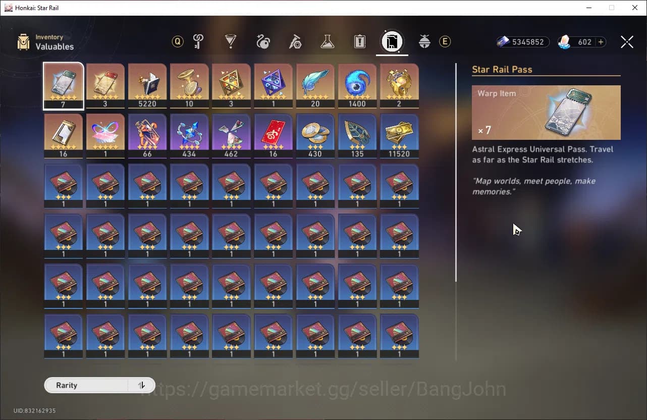 Honkai Star Rail Accounts ASIA | TL 65 | 12 Limit | 3 Golden Ticket | Hysile image 6