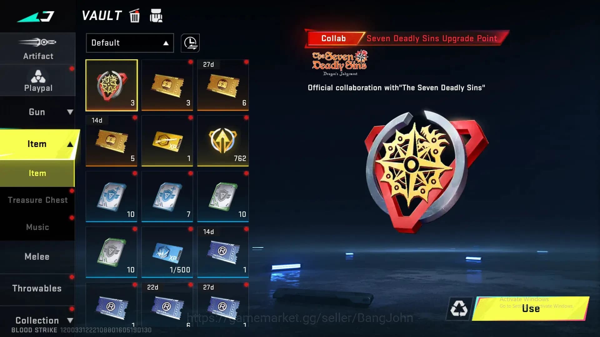 Blood Strike Accounts ASIA | ETERNAL Desert Eagle Scorpius|3 7DS: QBZ95, image 1
