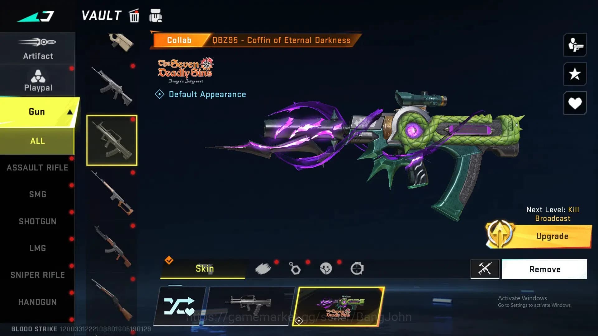 Blood Strike Accounts ASIA | ETERNAL Desert Eagle Scorpius|3 7DS: QBZ95, image 7