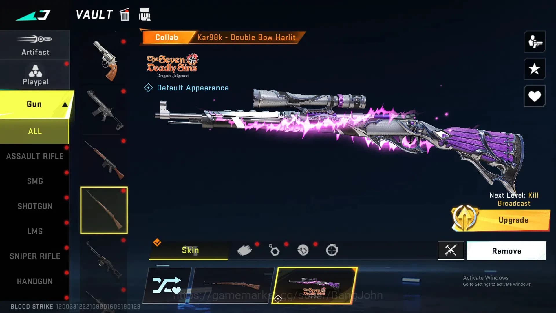 Blood Strike Accounts ASIA | ETERNAL Desert Eagle Scorpius|3 7DS: QBZ95, image 8
