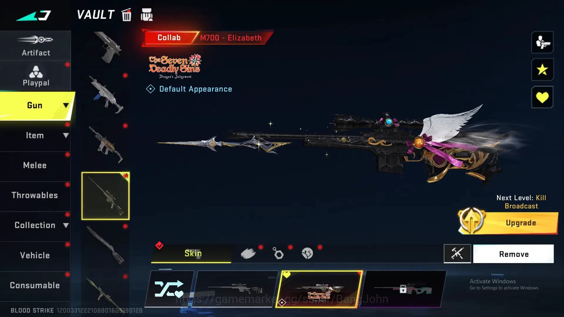 Blood Strike Accounts ASIA | ETERNAL Desert Eagle Scorpius|3 7DS: QBZ95, image 9