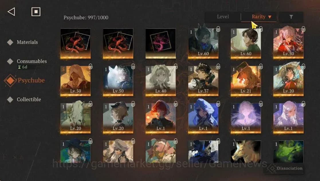Reverse: 1999 Accounts GLOBAL|Lv 56|27(*6Crew)(10Limit)|[EzioP1,PaperHero image 10