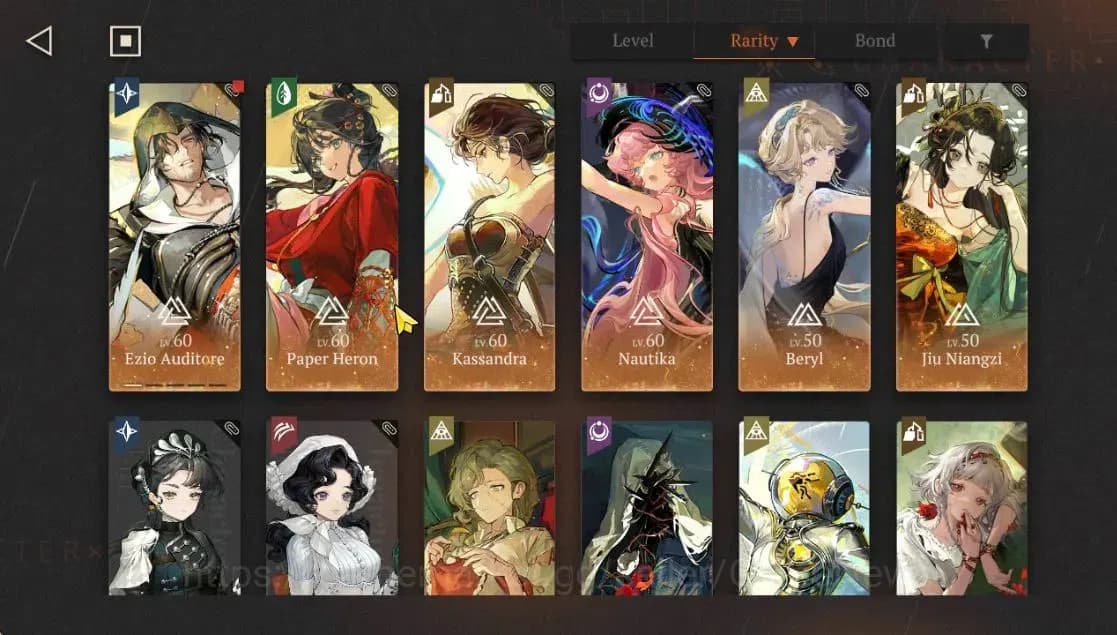 Reverse: 1999 Accounts GLOBAL|Lv 56|27(*6Crew)(10Limit)|[EzioP1,PaperHero image 3
