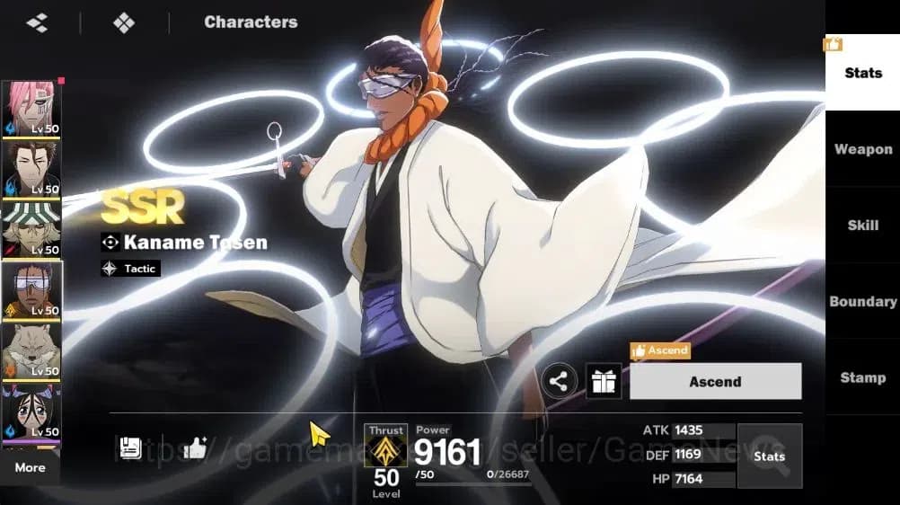 BLEACH: Soul Resonance Accounts NuverseSEA|LV 40|6 SSR [(Szayelaporro,Ikkaku)+Stam image 11