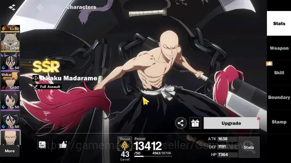 BLEACH: Soul Resonance Accounts NuverseSEA|LV 40|6 SSR [(Szayelaporro,Ikkaku)+Stam image 13