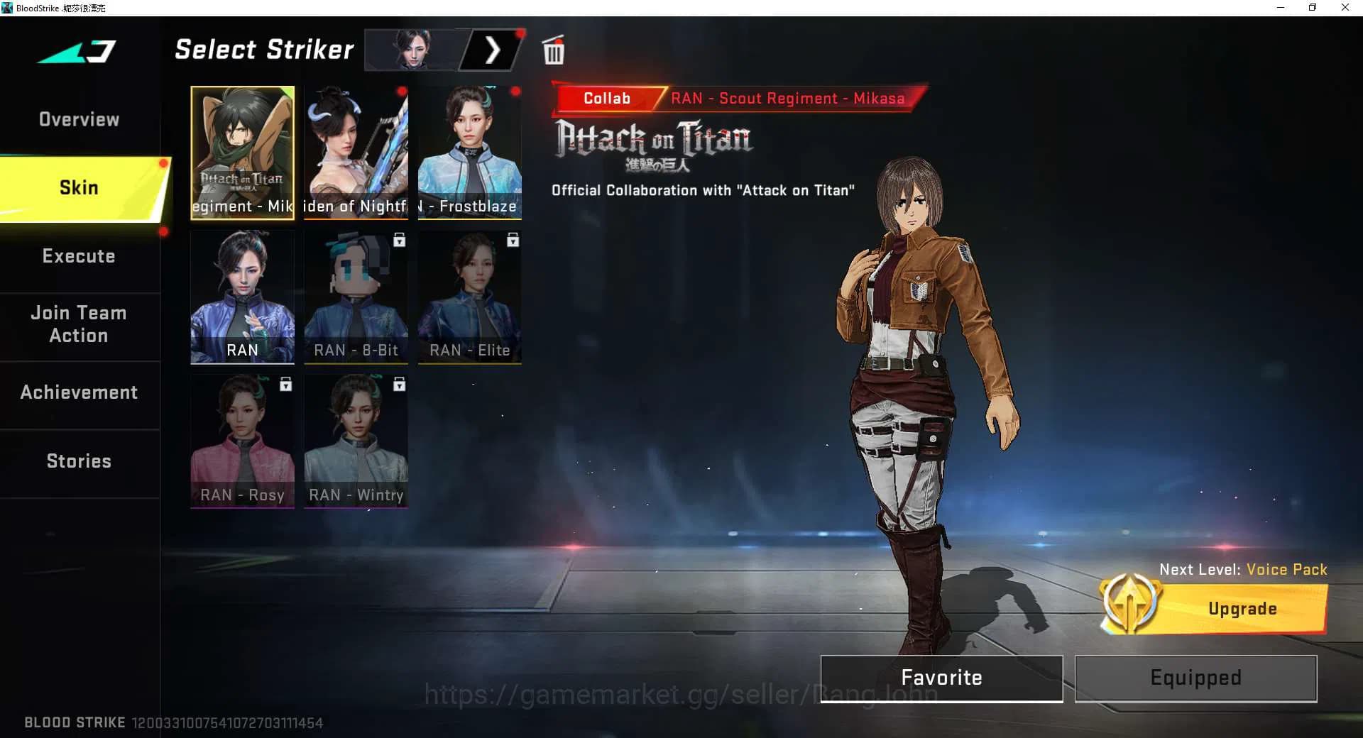 Blood Strike Accounts ASIA | Eternal Volt+Nova, Ultra Emma+Ethan,Collab image 5