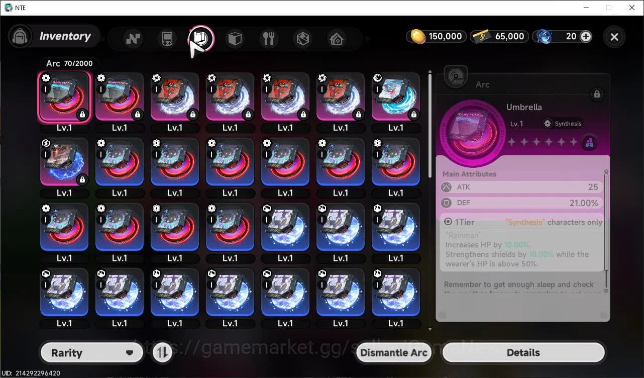 Neverness to Everness Accounts GLOBAL SEA|HL 3| 1 SSR Limited Nanally |5 SR Aurie image 6