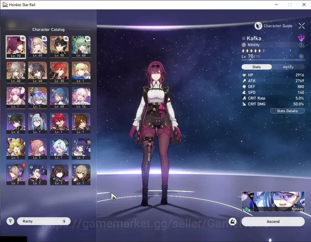 Honkai Star Rail Accounts Asia|TL 51|6 Limited|Kafka,Huohuo,Ruan Mei,Silver image 5