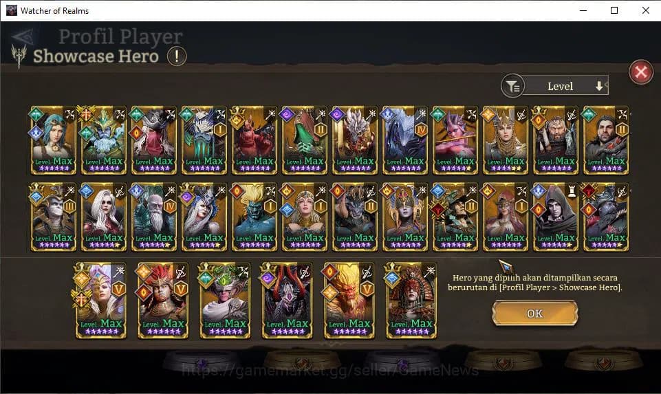 Watcher of Realms Accounts GLOBAL 50x|10,5M Power|16 Lord[IngridA5,PraetusA1, image 13