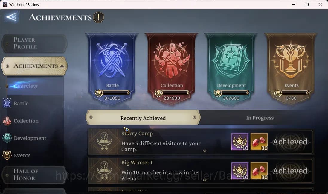 Watcher of Realms Accounts Starter Global 60xx|Power 450k|2 Lord(Venoma,Torod image 9