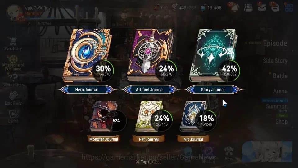 Epic Seven Accounts GLOBAL Unverif|New Era|6 ML(Ruele Light,Har Setti, image 3